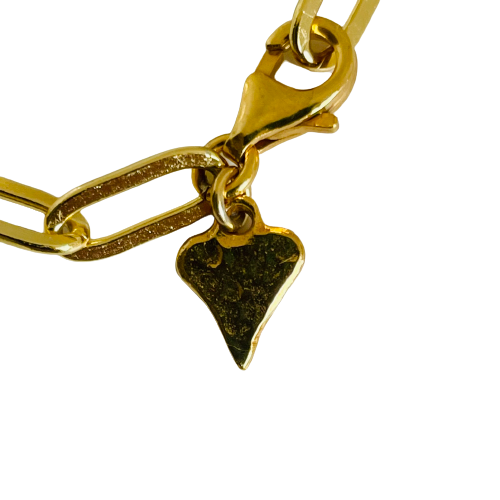 An 18kt Gold Plated Chain Link Bracelet With Freshwater Pearl