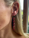 Vintage Swarovski Pink Drop Earrings
