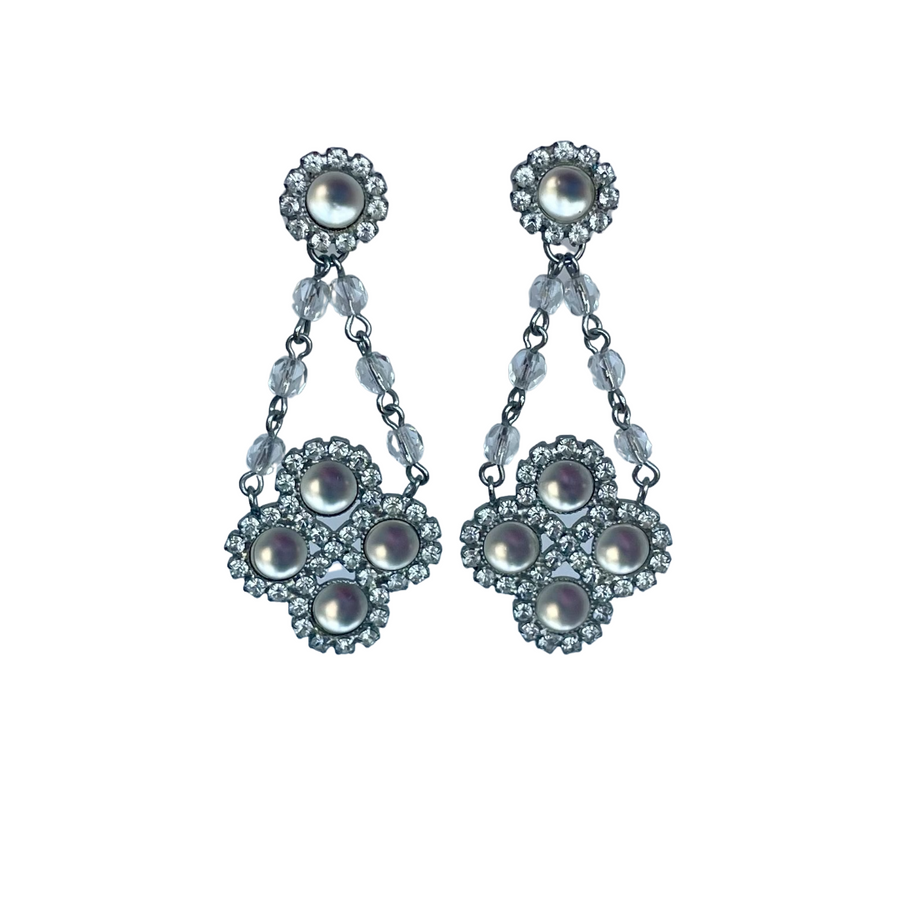 A Vintage Pair of Butler & Wilson Drop Earrings for Pierced Ears