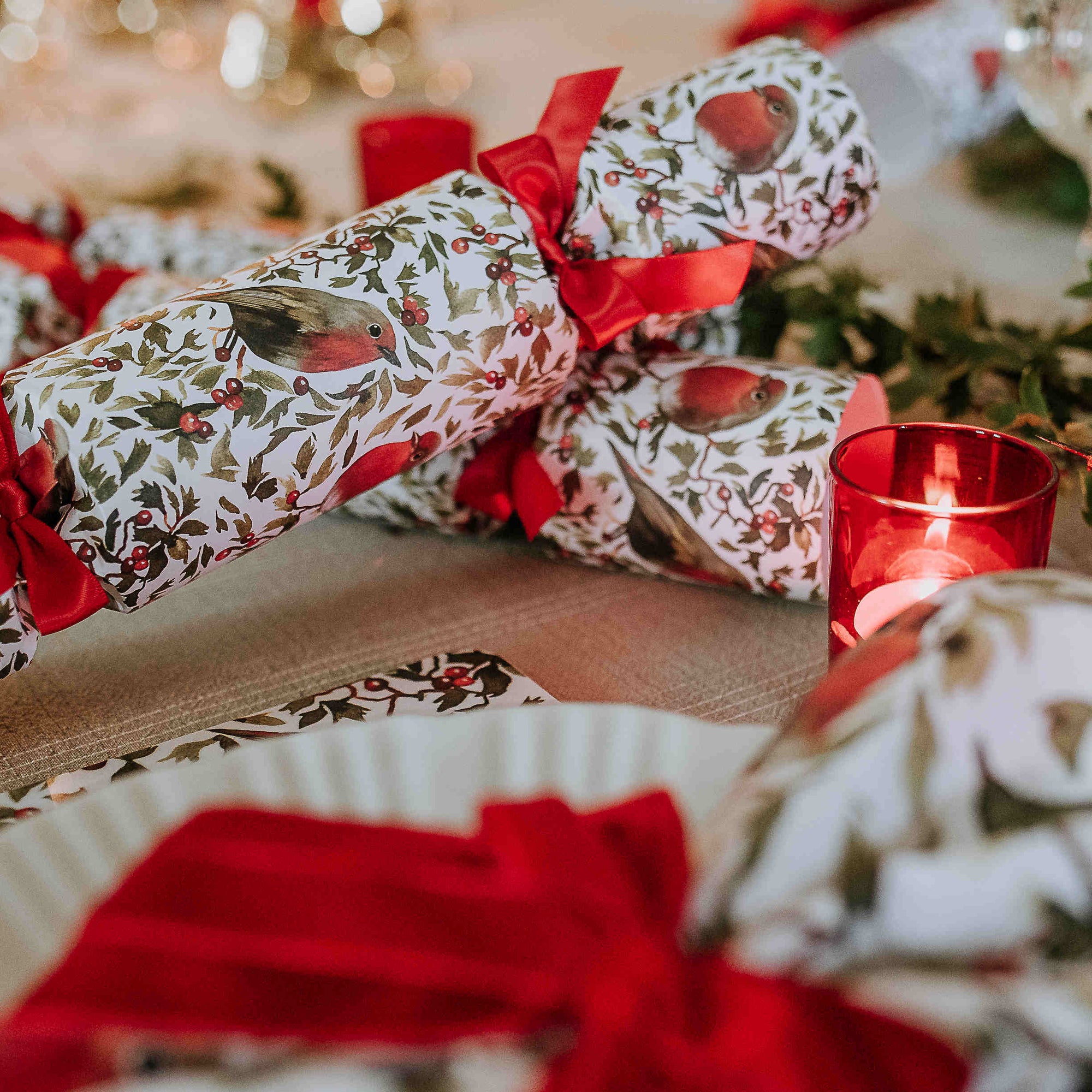 Luxury Christmas Crackers - Robins