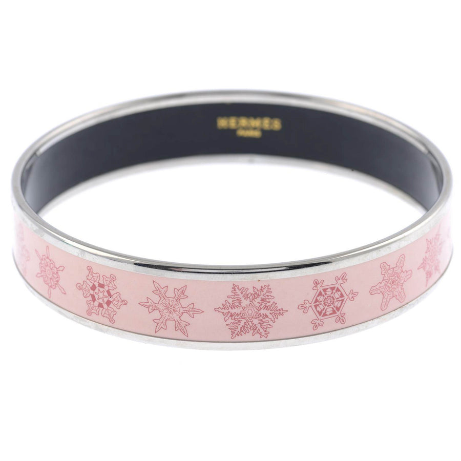 Hermes Snowflake Carillons d'Hiver Vintage Enamel Bracelet