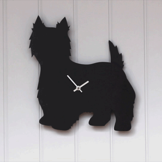 West Highland Terrier Clock