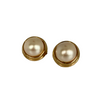 A Pair of Vintage Gold Plated Faux Pearl Clip Earrings