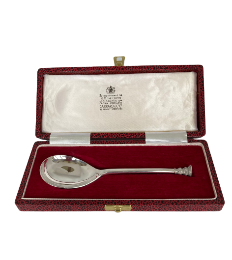 A Vintage Jubilee Silver Seal Spoon, Garrard & Co