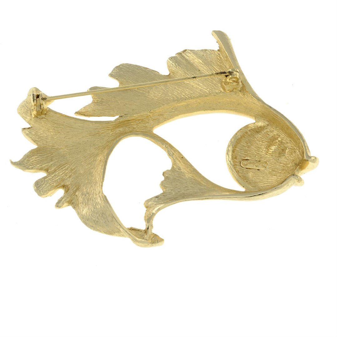 A Vintage Christian Dior Fish Design Brooch