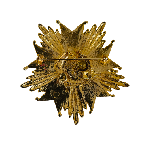 A Vintage Butler & Wilson Imperial Collection Badge Brooch with Dog