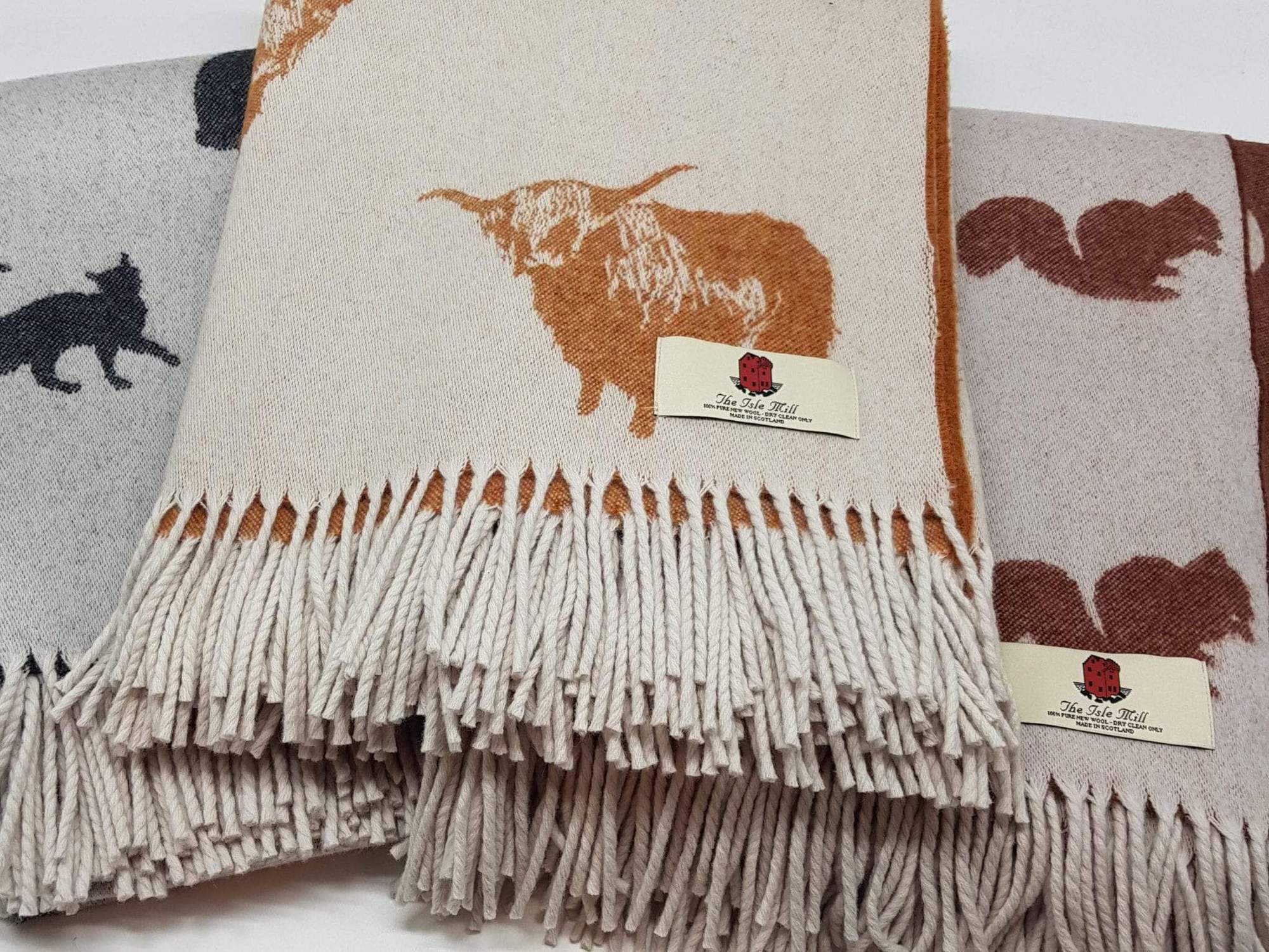 Highland Cow Luxury Merino Throw
