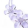 A Vintage Butler & Wilson Lilac Crystal Flower Necklace