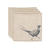 Pheasant Linen Napkins