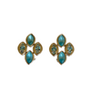 A pair of Vintage Aqua /Turquoise Earrings