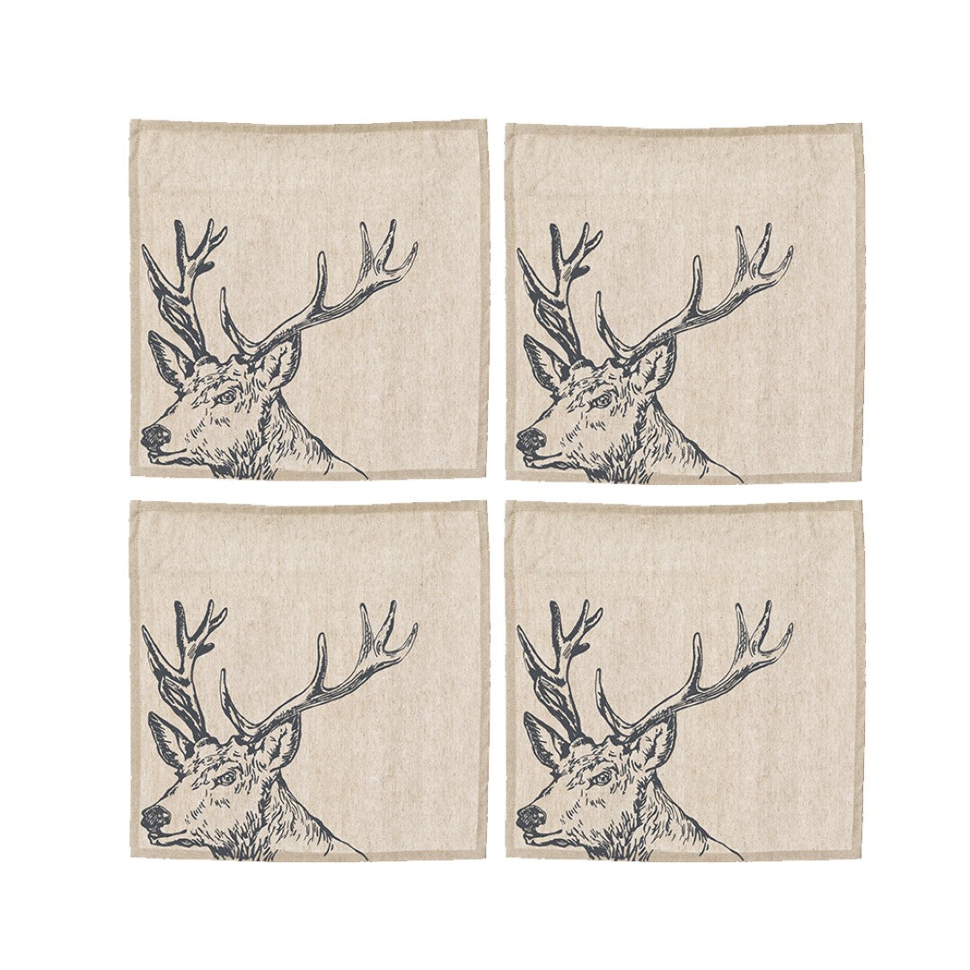 Stag Linen Napkins