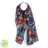 Forest Flower Recycled Scarf - Russet Mix