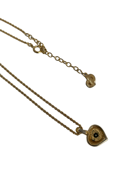 A Christian Dior Vintage Necklace with Heart Pendant