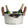 Champagne Bath with Leather Handles, Small