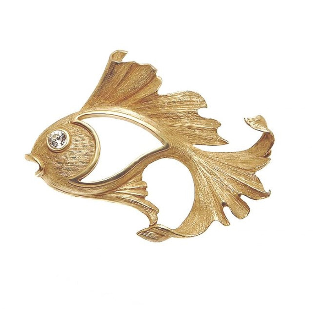 A Vintage Christian Dior Fish Design Brooch
