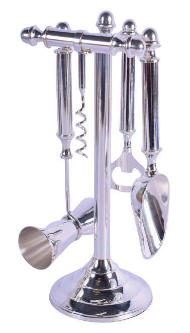 A Silver-Plated Cocktail Set