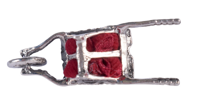 A Vintage Silver Wheelbarrow Pin Cushion
