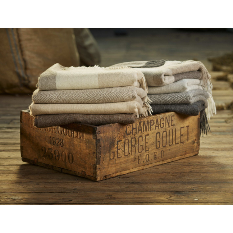 Alpaca Throws in a variety of colours