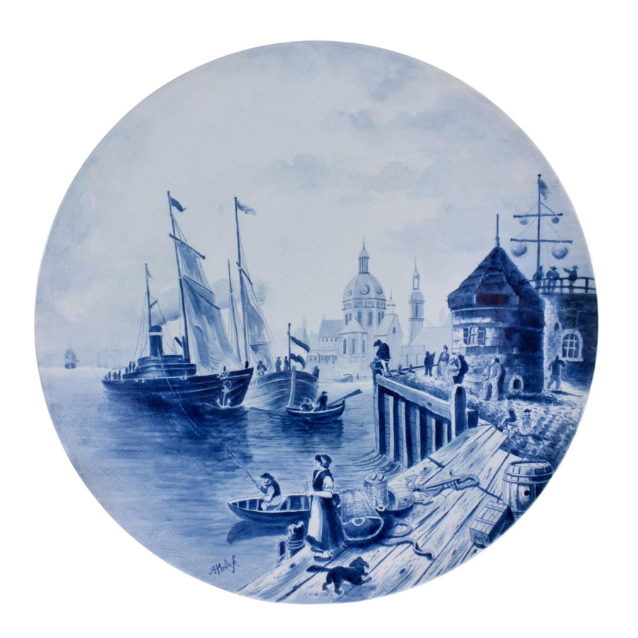 Antique Villeroy & Boch Delft Charger