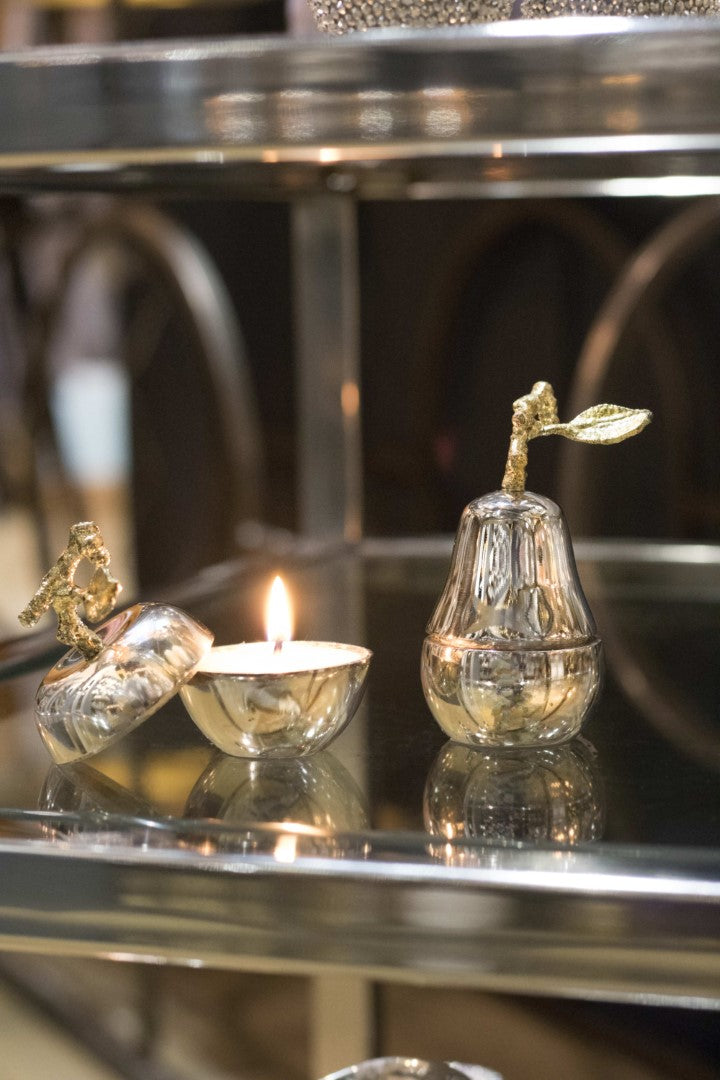 Apple with Wax Candle