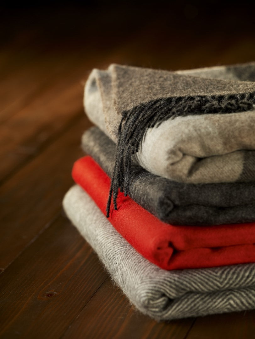 Alpaca Throws in a variety of colours