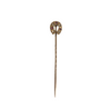 A Late 19th Century Horseshoe Stickpin, Ruby and Seed Pearl