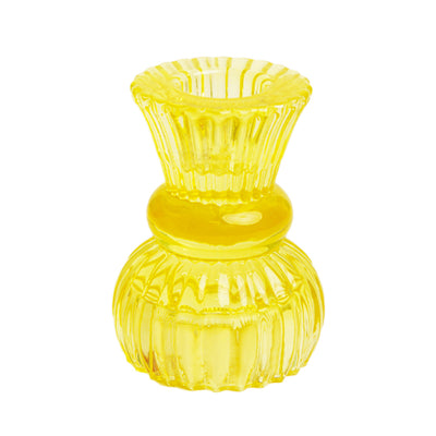 A Yellow Candle Holder/ Bud Vase