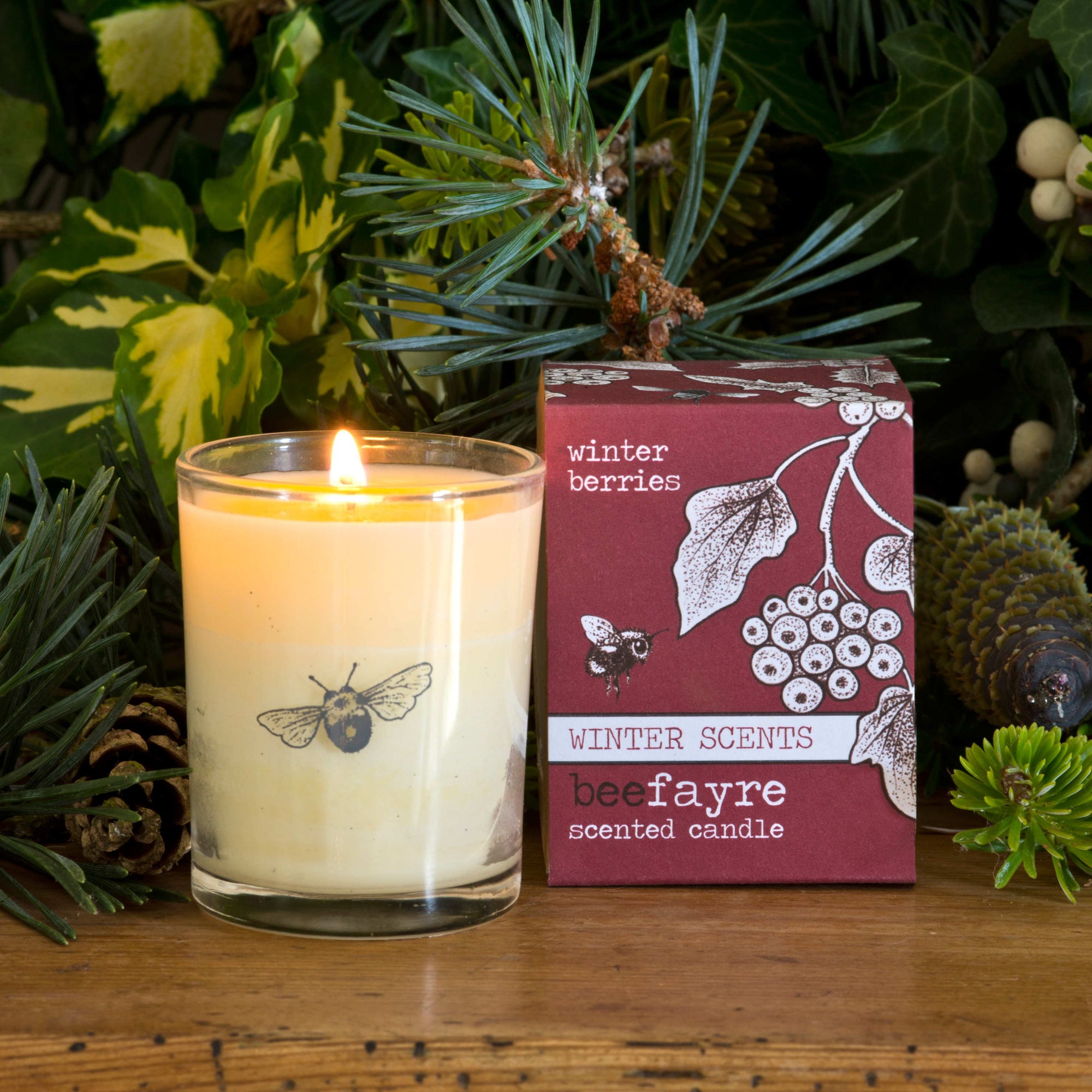 Winter Berries Scented Votive