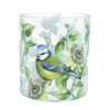 Blue Tit and Passion Flower Candle Holder