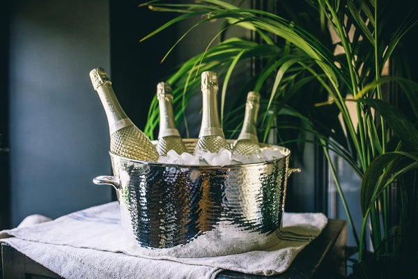 A Silver Plated Champagne Bath