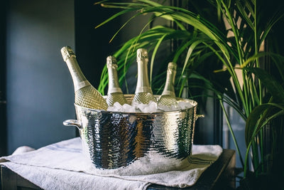 A Silver Plated Champagne Bath
