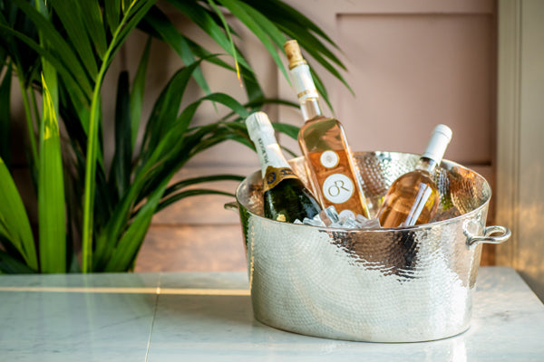 A Silver Plated Champagne Bath