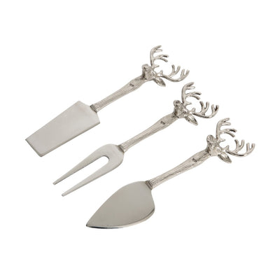Set of Stag Head Cheese Knives