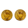 Vintage Chanel Large Coin Earrings