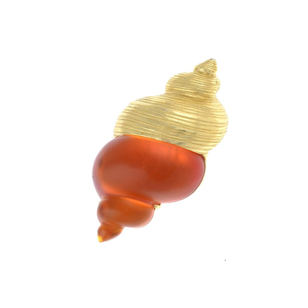A Vintage Christian Dior Shell Brooch / Pendant