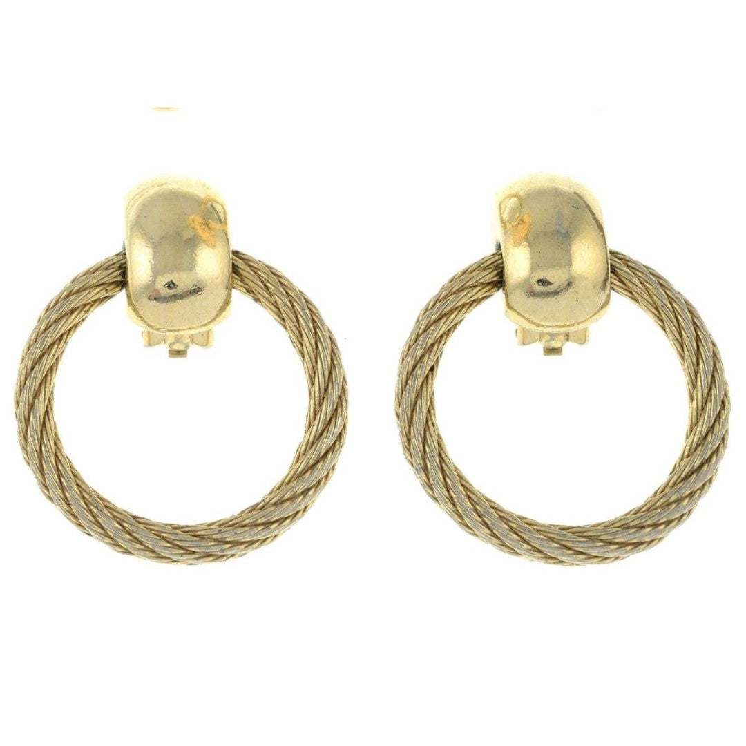 Vintage Christian Dior Door Knocker Clip-On Earrings