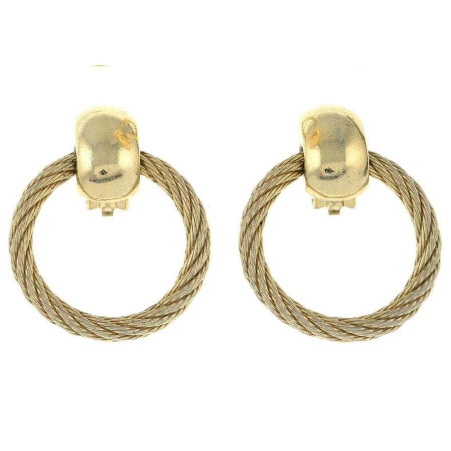 Vintage Christian Dior Door Knocker Clip-On Earrings