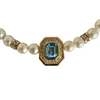 A Christian Dior Vintage Necklace with Faux Aquamarine