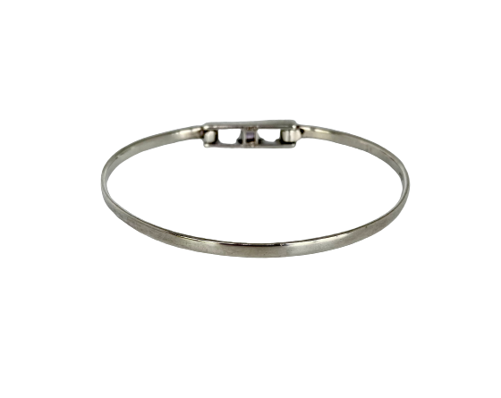 A Vintage Kit Heath Silver Amethyst Bangle