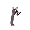 A Vintage Butler & Wilson Signature Dancing Couple Brooch, Limited Edition
