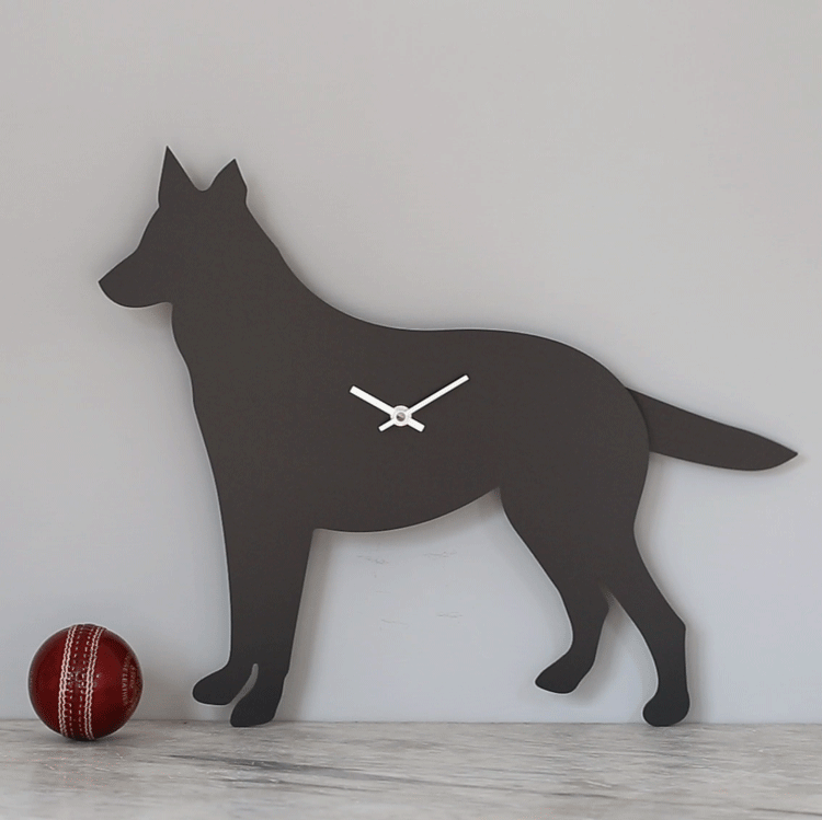 German Shepherd Clock