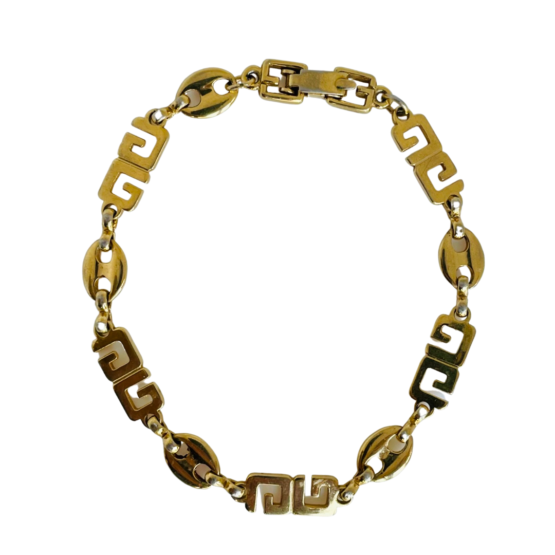 Vintage givenchy sales gold bracelet