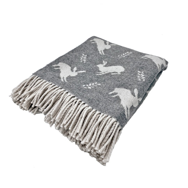Hare Luxury Merino Throw - The Isle Mill - Annabel James