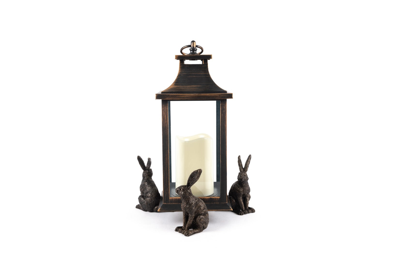 Antique Bronze Hare Plant Pot Feet - Set of Three