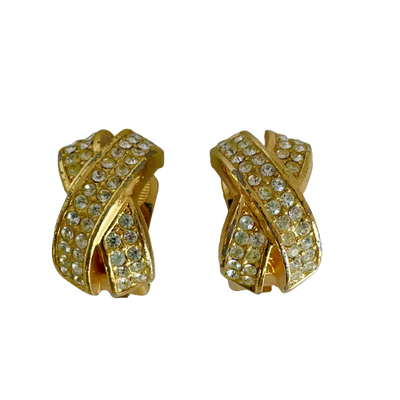 A Pair of Vintage Christian Dior Kiss Clip Earrings