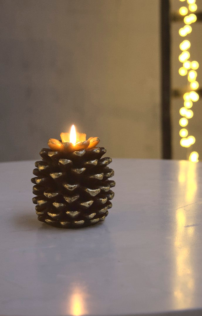 Pine Cone LED Candle