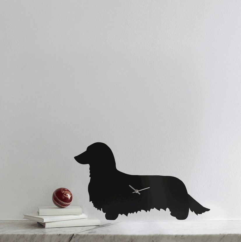 Dachshund - Long-Haired - Clock