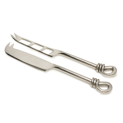 Polished Knot Cheese Knives - annabeljames