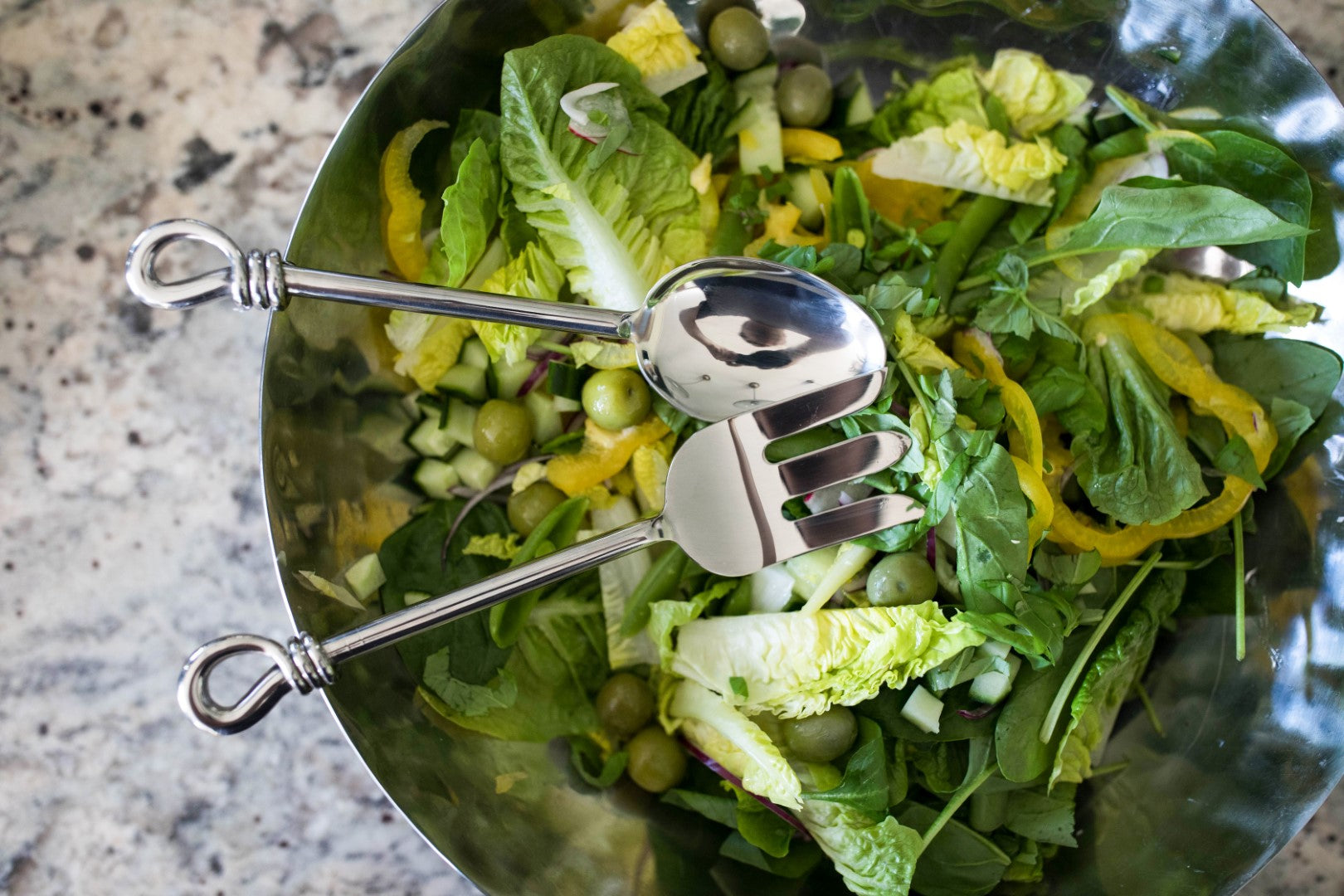 Polished Knot Salad Servers - annabeljames