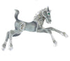 A Mid Century Prancing Foal Enamel and Marcasite Brooch